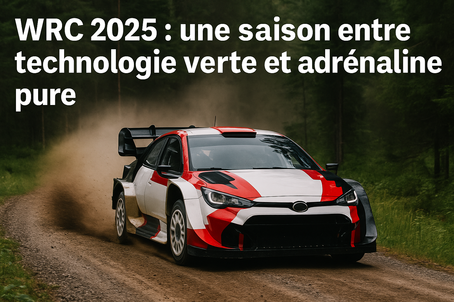 Titre : WRC 2025 : une saison entre technologie verte et adrénaline pure