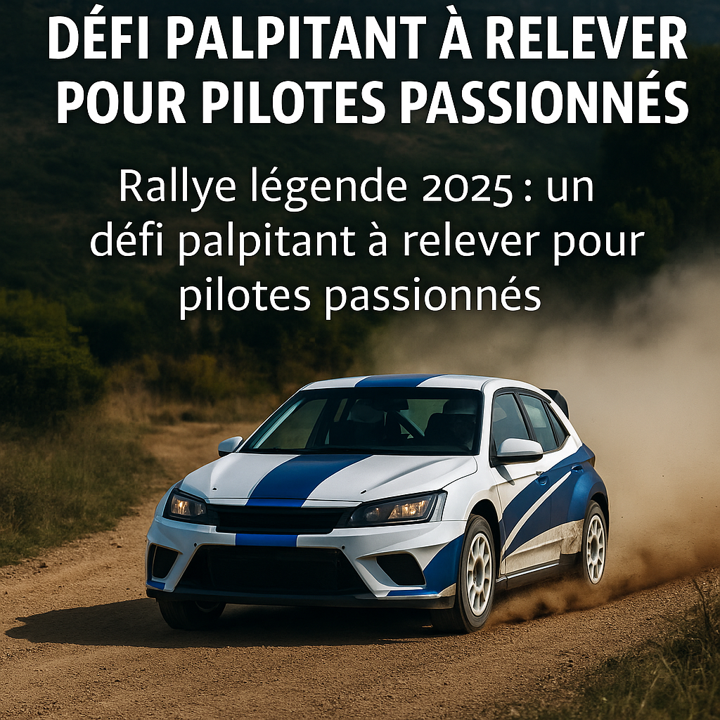 rallye légende 2025 : un défi palpitant à relever pour pilotes passionnés