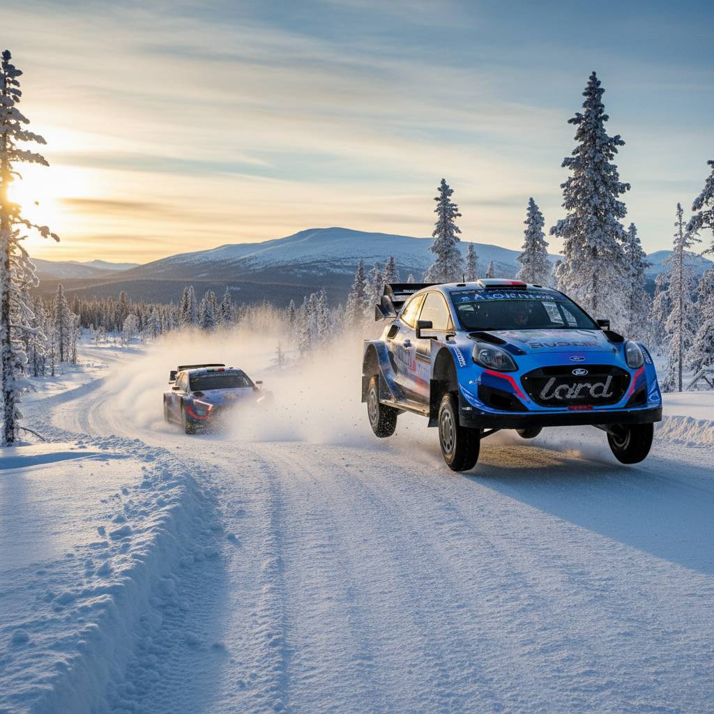 Evans prend la tête de lArctic Rally devant Lappi